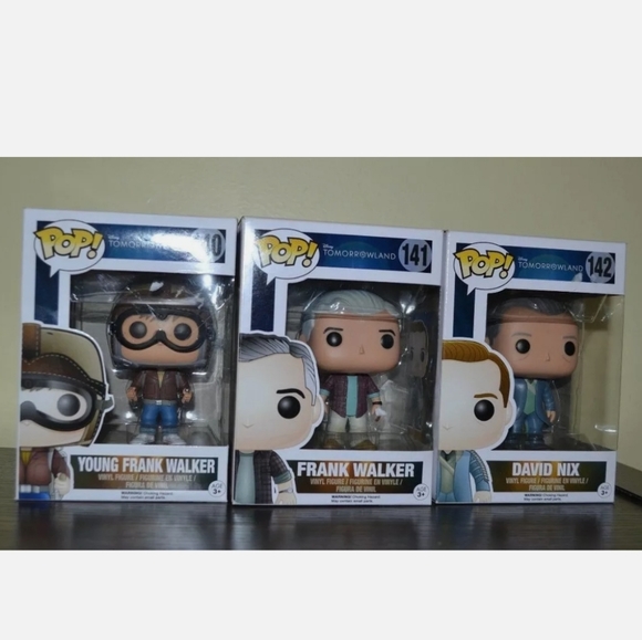 Disney's Tomorrowland Complete Set of 3 Figures  #140  #141 &  #142 - Picture 1 of 4